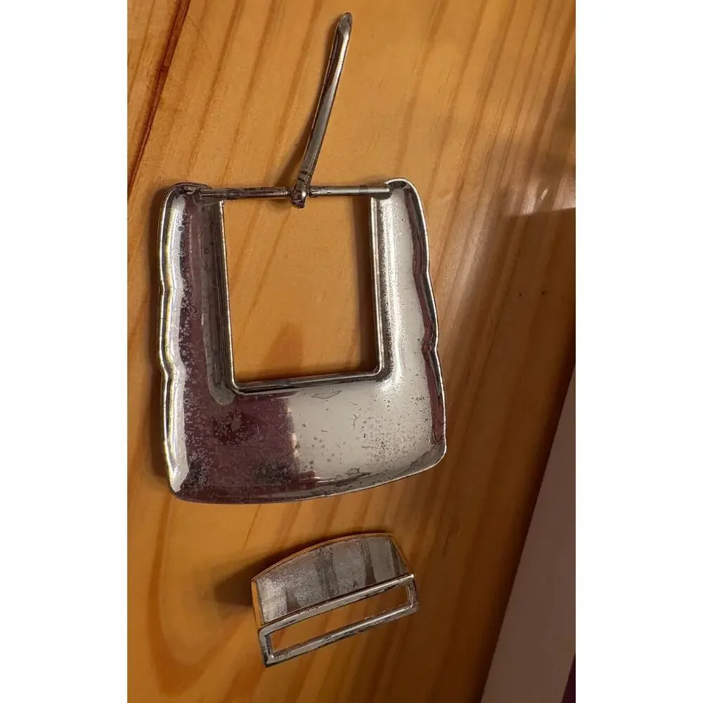 Western 2 Piece Steer  Star Belt Buckle  Men Or Women Color Silver And Gold